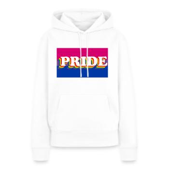 bi pride - Frauen Premium Bio Hoodie - Weiß - Vorne - Julia (174cm)