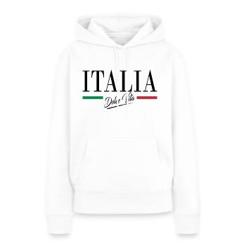 Italy Dolce Vita - Women’s Premium Organic Hoodie - white - Front - Julia (174cm)