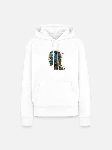 Cyborg - Frauen Premium Bio Hoodie - Weiß