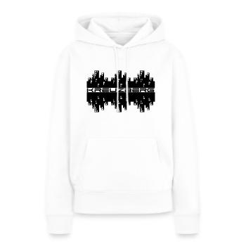 Kreuzberg - Frauen Premium Bio Hoodie - Weiß - Vorne - Julia (174cm)