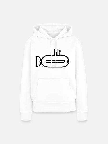 U-Boot-Boot - Frauen Premium Bio Hoodie - Weiß
