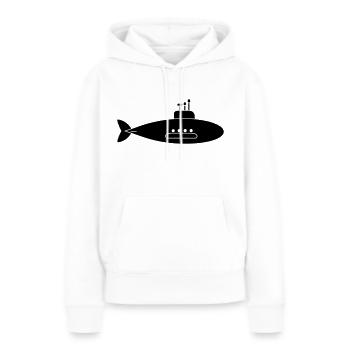 U-Boot-Boot - Frauen Premium Bio Hoodie - Weiß - Vorne - Julia (174cm)