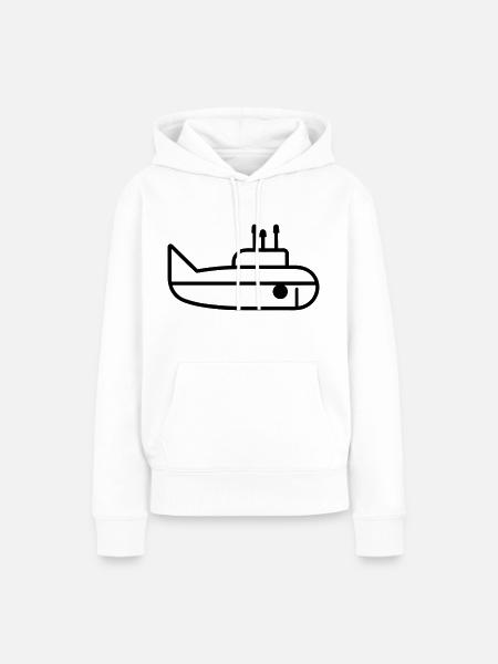 U-Boot-Boot - Frauen Premium Bio Hoodie - Weiß