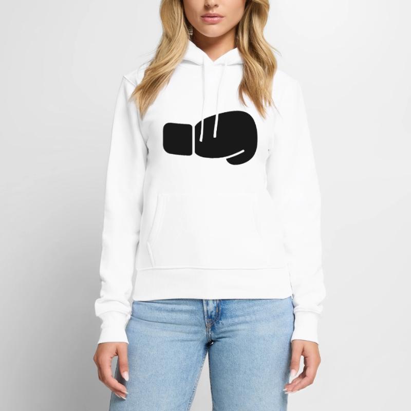 Boksehandske Dame Premium hoodie, økologisk bomuld