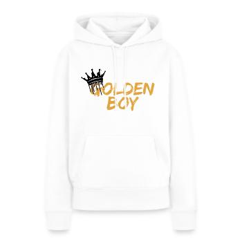 Golden Boy - Women’s Premium Organic Hoodie - white - Front - Julia (174cm)
