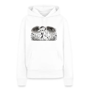 Magical connection between man and dog - Women’s Premium Organic Hoodie - white - Front - Julia (174cm)