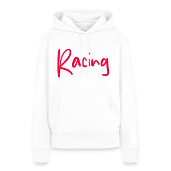 Racing - Women’s Premium Organic Hoodie - white - Front - Julia (174cm)