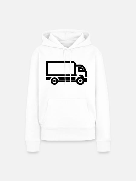 Lkw - Frauen Premium Bio Hoodie - Weiß