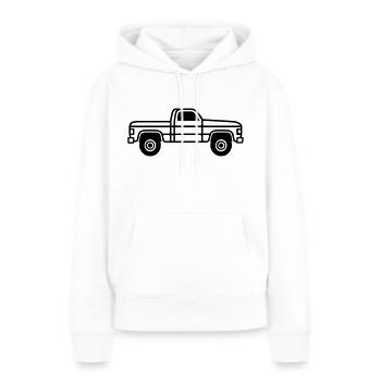 Lkw - Frauen Premium Bio Hoodie - Weiß - Vorne - Julia (174cm)