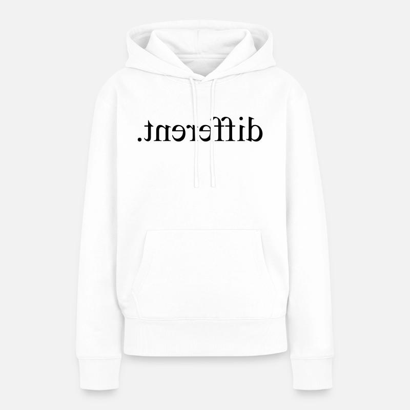 Sois différent - Sweat à capuche Premium bio Femme - blanc
