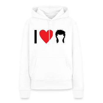 Mulet - Sweat à capuche Premium bio Femme - blanc - Devant - Julia (174cm)