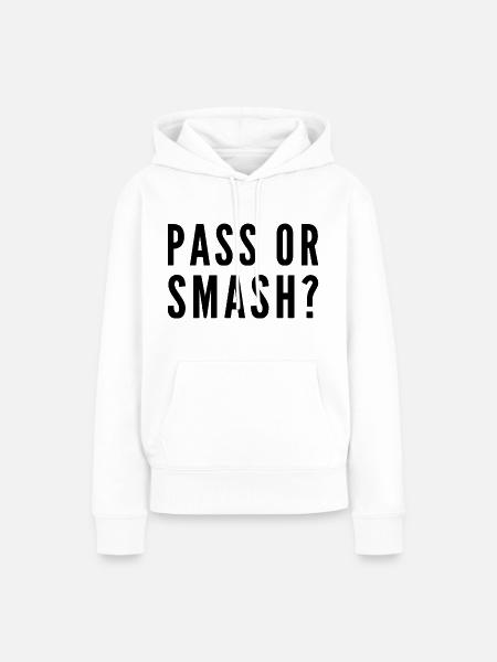 Smash - Frauen Premium Bio Hoodie - Weiß