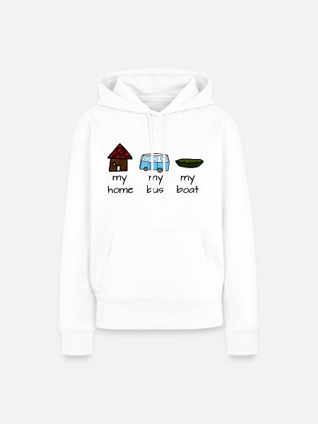 Simple - Frauen Premium Bio Hoodie - Weiß