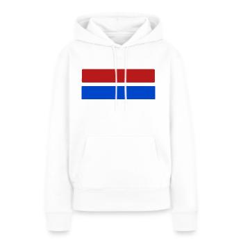 Red Blue - Frauen Premium Bio Hoodie - Weiß - Vorne - Julia (174cm)