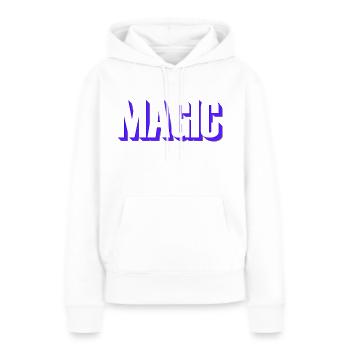 Magic - Frauen Premium Bio Hoodie - Weiß - Vorne - Julia (174cm)