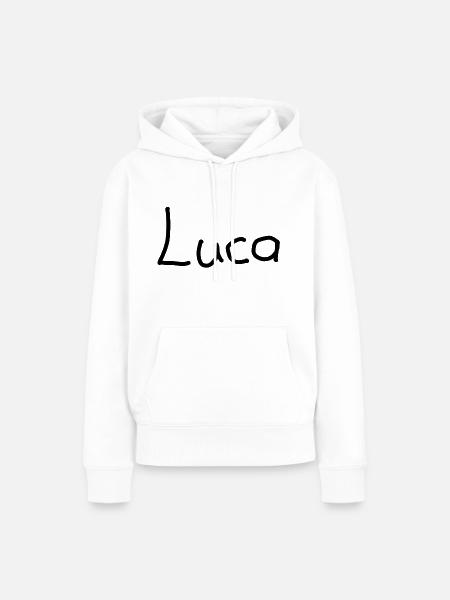 Luca - Frauen Premium Bio Hoodie - Weiß