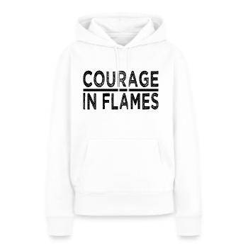 courage and strength acts of courage - Frauen Premium Bio Hoodie - Weiß - Vorne - Julia (174cm)