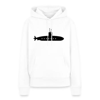 U-Boot-Boot - Frauen Premium Bio Hoodie - Weiß - Vorne - Julia (174cm)