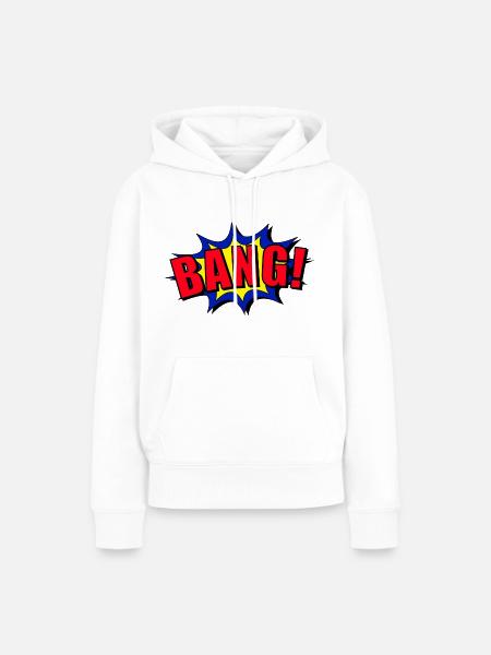 Bang Comicstyle - Frauen Premium Bio Hoodie - Weiß