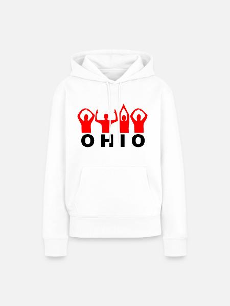 ohio - Frauen Premium Bio Hoodie - Weiß