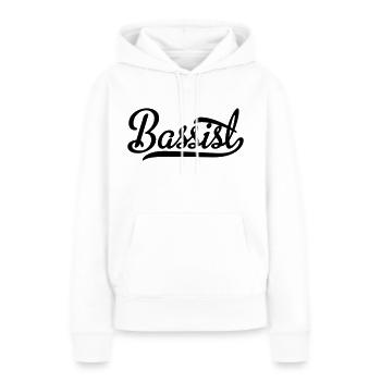 Bassiste - Sweat à capuche Premium bio Femme - blanc - Devant - Julia (174cm)