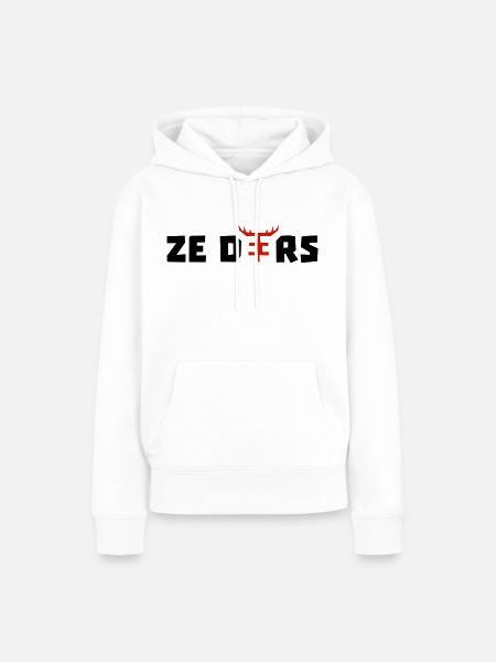 ZE DEERS - Frauen Premium Bio Hoodie - Weiß