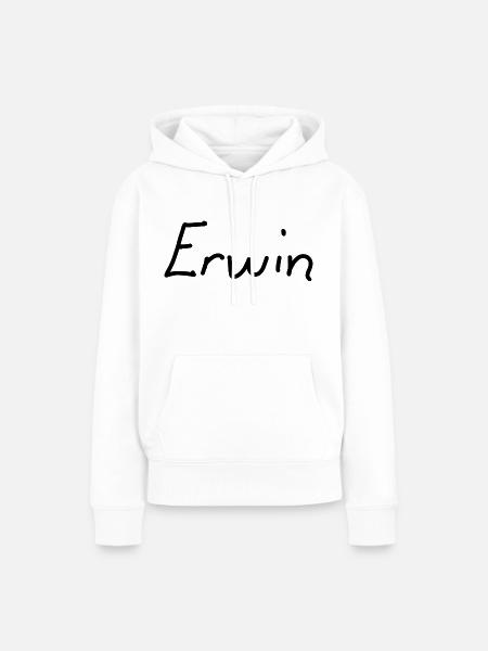 Erwin - Frauen Premium Bio Hoodie - Weiß