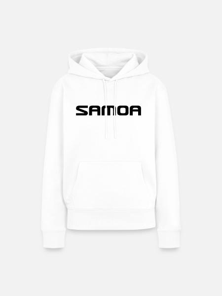 Samoa Logo Polynesien Pacific - Frauen Premium Bio Hoodie - Weiß