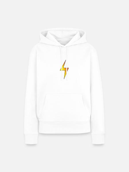 Blitz, Lightning - Frauen Premium Bio Hoodie - Weiß