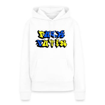 Fuck Putin - Women’s Premium Organic Hoodie - white - Front - Julia (174cm)