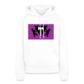 Labrys Lesbian Berlin Flag - Women’s Premium Organic Hoodie - white - Front - Julia (174cm)