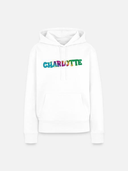 Charlotte - Frauen Premium Bio Hoodie - Weiß
