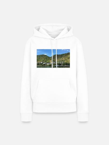 Erlebe deine Natur - Frauen Premium Bio Hoodie - Weiß