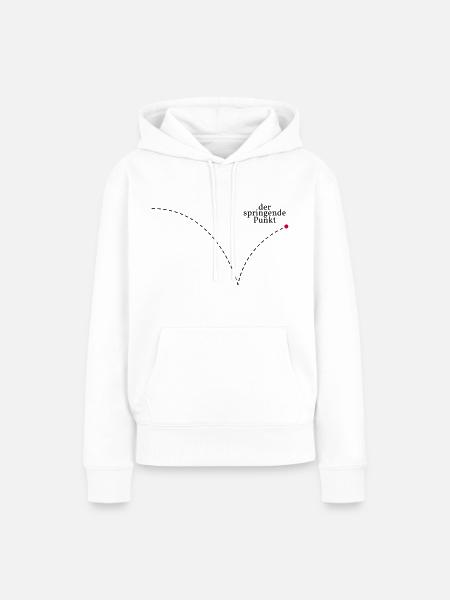 Der springende Punkt - Frauen Premium Bio Hoodie - Weiß