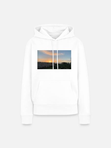 sonnenaufgang - Frauen Premium Bio Hoodie - Weiß