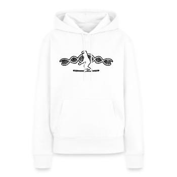 Slackline Tricklining Cadeau Slackliner - Sweat à capuche Premium bio Femme - blanc - Devant - Julia (174cm)