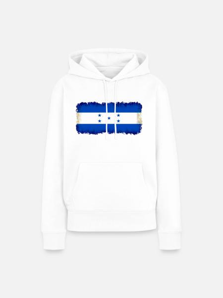 Honduras - Frauen Premium Bio Hoodie - Weiß