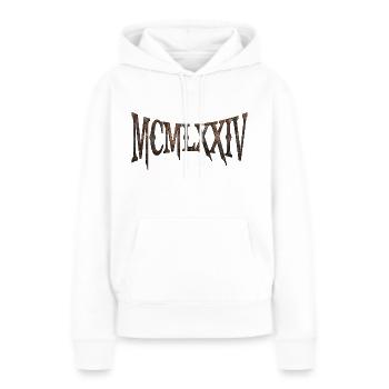 MCMLXXIV 1974 50. Geburtstag B-Day Geburtstagsgeschenk - Frauen Premium Bio Hoodie - Weiß - Vorne - Julia (174cm)