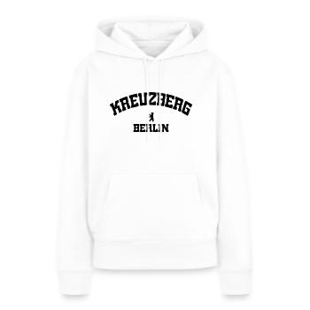 Kreuzberg - Berlin - Deutschland - Allemagne - Sweat à capuche Premium bio Femme - blanc - Devant - Julia (174cm)