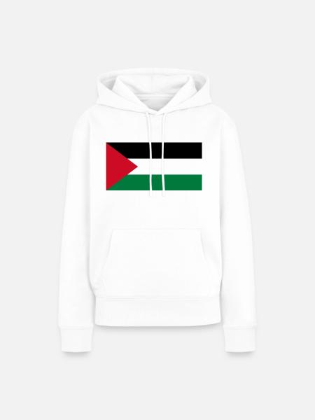 Palästina Flagge - Frauen Premium Bio Hoodie - Weiß