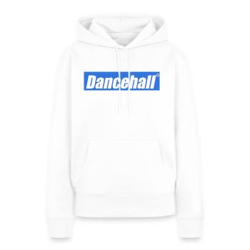 Dancehall Sat - Kreyol Sat - Sweat à capuche Premium bio Femme - blanc - Devant - Julia (174cm)