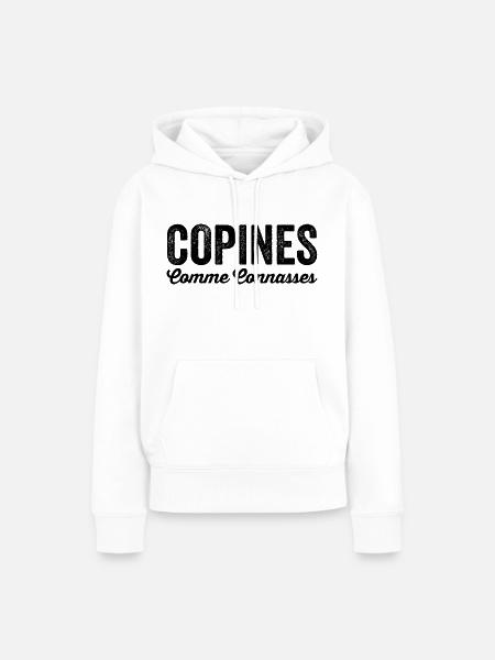 Freundinnen als - Frauen Premium Bio Hoodie - Weiß