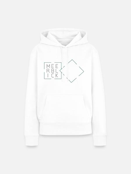Meerblick - Frauen Premium Bio Hoodie - Weiß