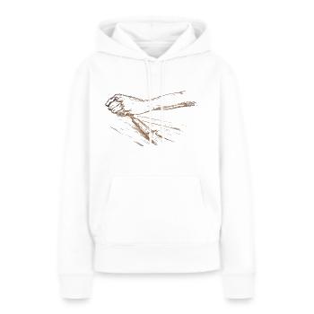 Holz Tischler Schreiner Meißel Hobeln Geschenk - Frauen Premium Bio Hoodie - Weiß - Vorne - Julia (174cm)