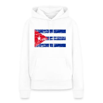 Cuba Flag - Women’s Premium Organic Hoodie - white - Front - Julia (174cm)
