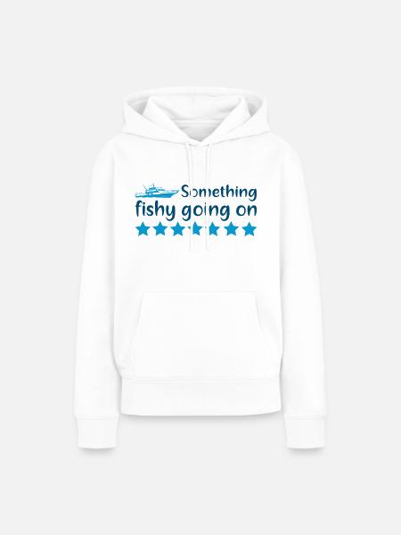 Fishy - Frauen Premium Bio Hoodie - Weiß