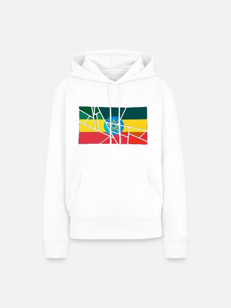 Äthiopien - Frauen Premium Bio Hoodie - Weiß