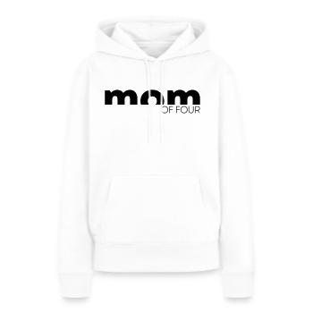 Mama von Vier Vierfache Mutter Muttertag Geschenk - Frauen Premium Bio Hoodie - Weiß - Vorne - Julia (174cm)