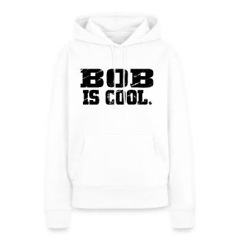 Bob - Bobsport - Bobfahrer - Bobbahn - Frauen Premium Bio Hoodie - Weiß - Vorne - Julia (174cm)