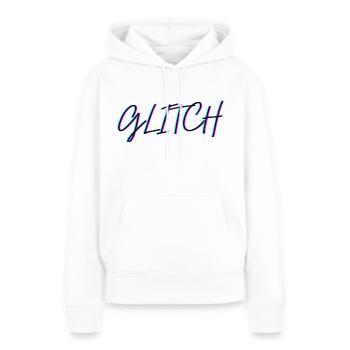 Glitch - Frauen Premium Bio Hoodie - Weiß - Vorne - Julia (174cm)